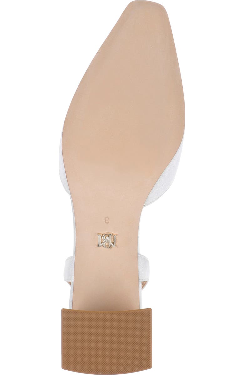 Badgley Mischka Collection Yaneli Slingback Pump, Alternate, color, White Crepe
