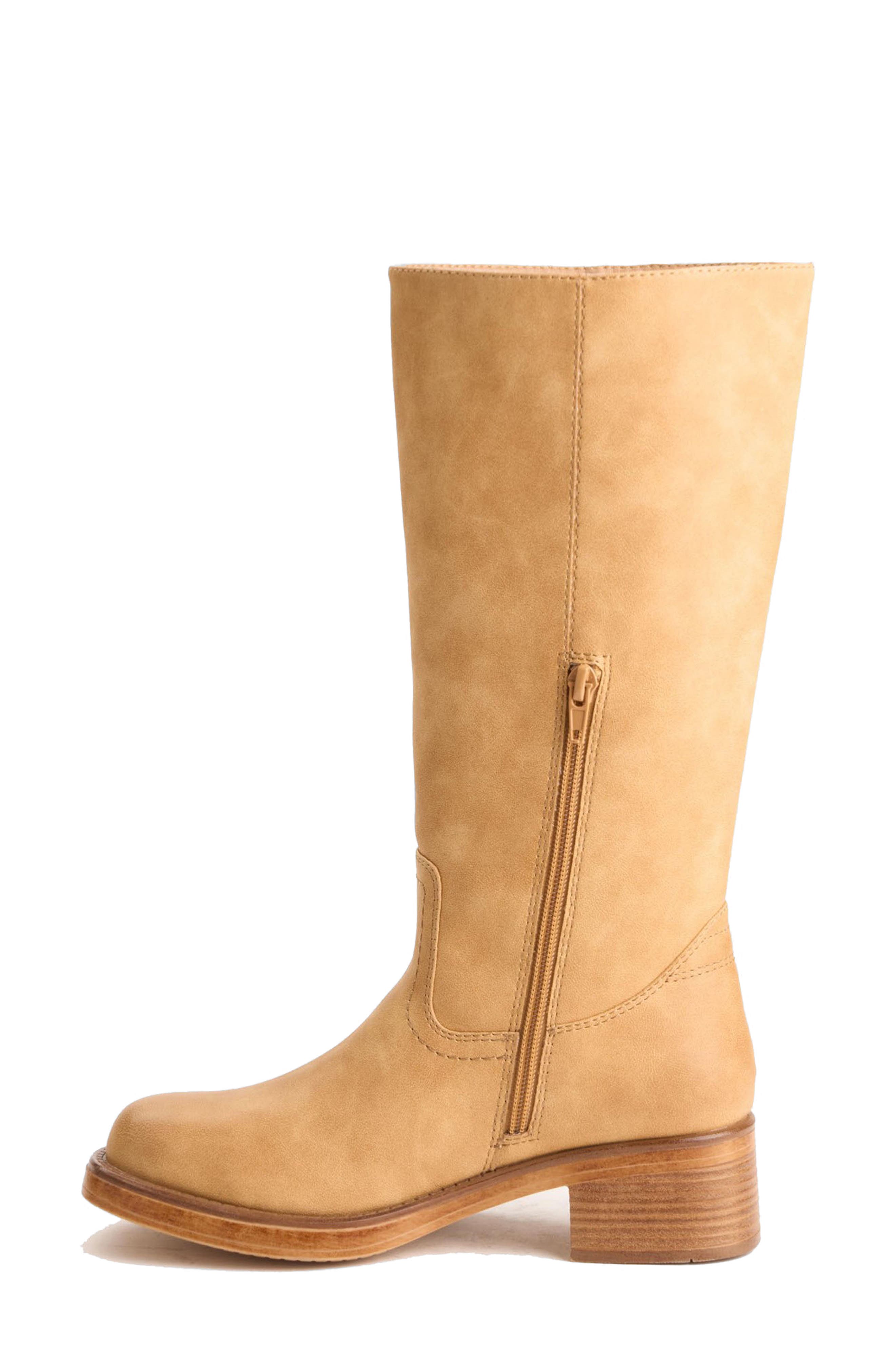 NEW YORK AND COMPANY Side Zip Boot, Alternate, color, Yellow