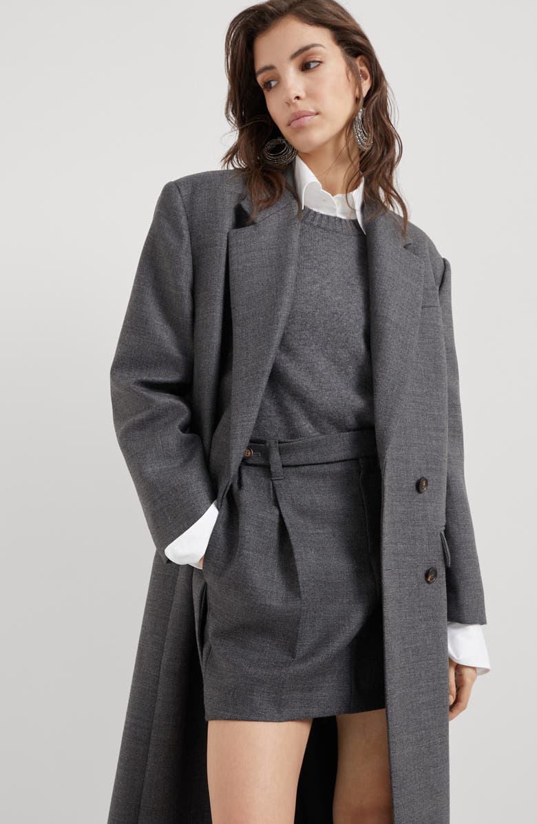 Brunello Cucinelli Coat with monili, Alternate, color, 