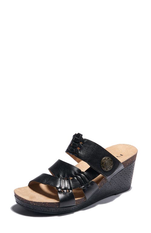 Shop Halsa Footwear Hälsa Footwear Genoa Wedge Sandal In Black