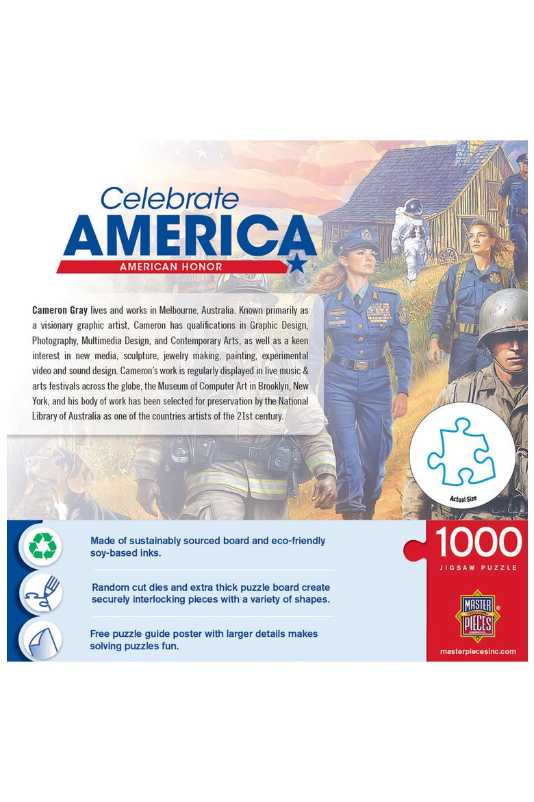 American Honor 1000 Piece Jigsaw Puzzle, Alternate, color, Multicolor
