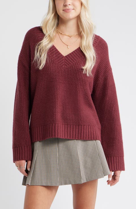 V-Neck Thermal Sweater