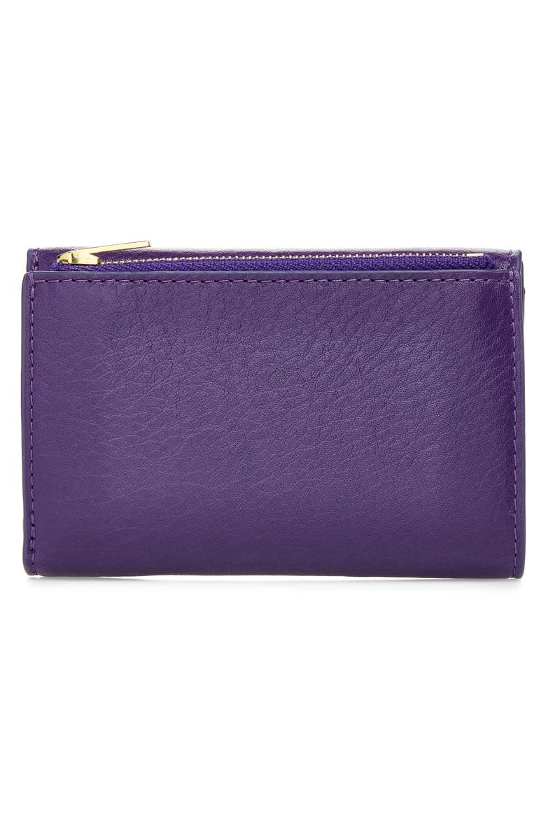 Darley Folded Leather Wallet, Alternate, color, AMETHYST