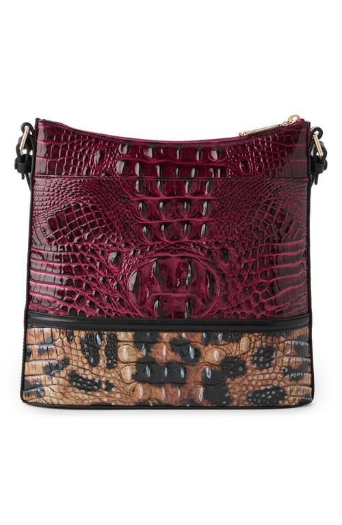 Brahmin Katie Croc Embossed Leather Crossbody Bag
