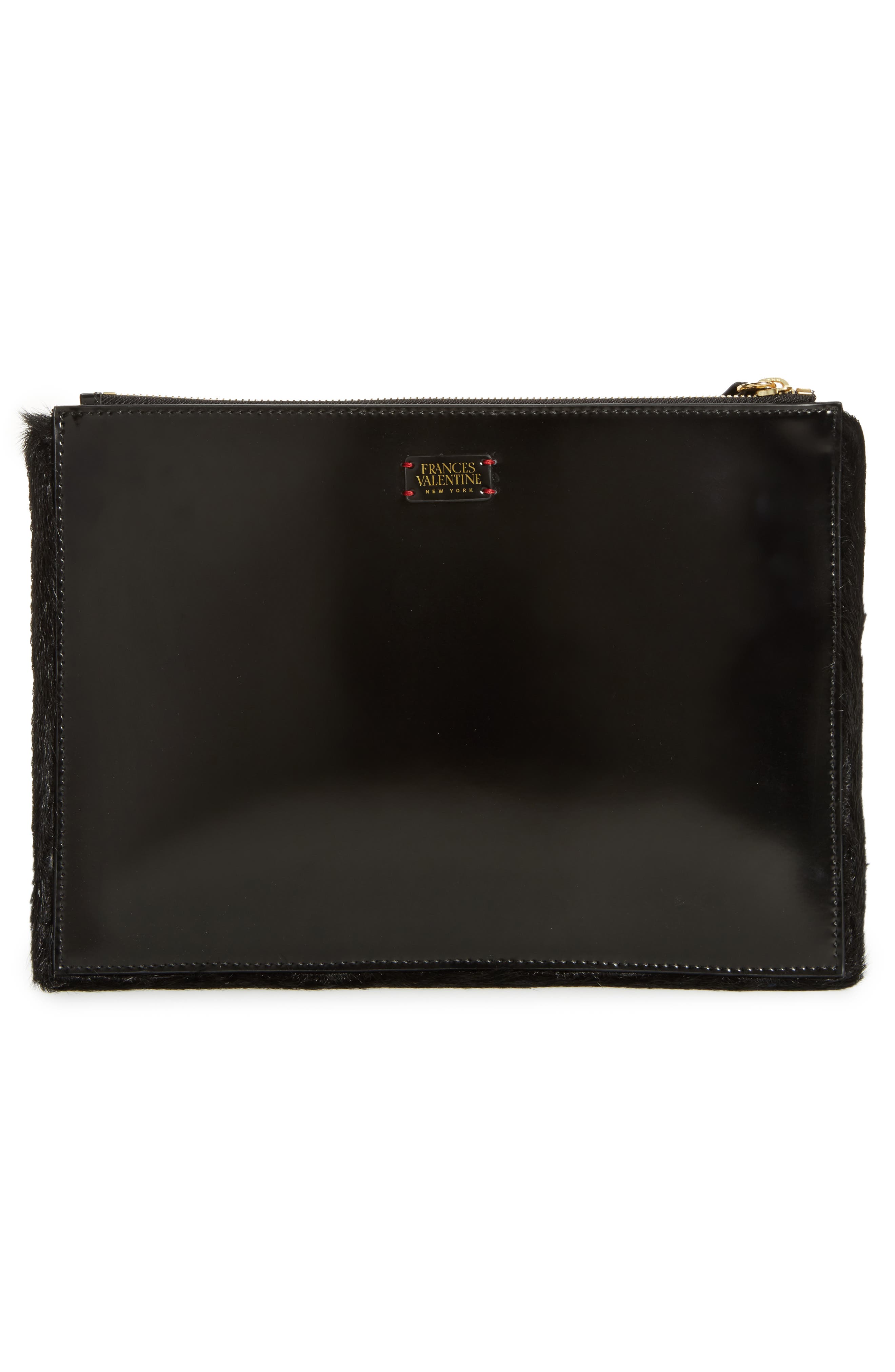 Frances Valentine Large Bee Leather Clutch, Alternate, color, 