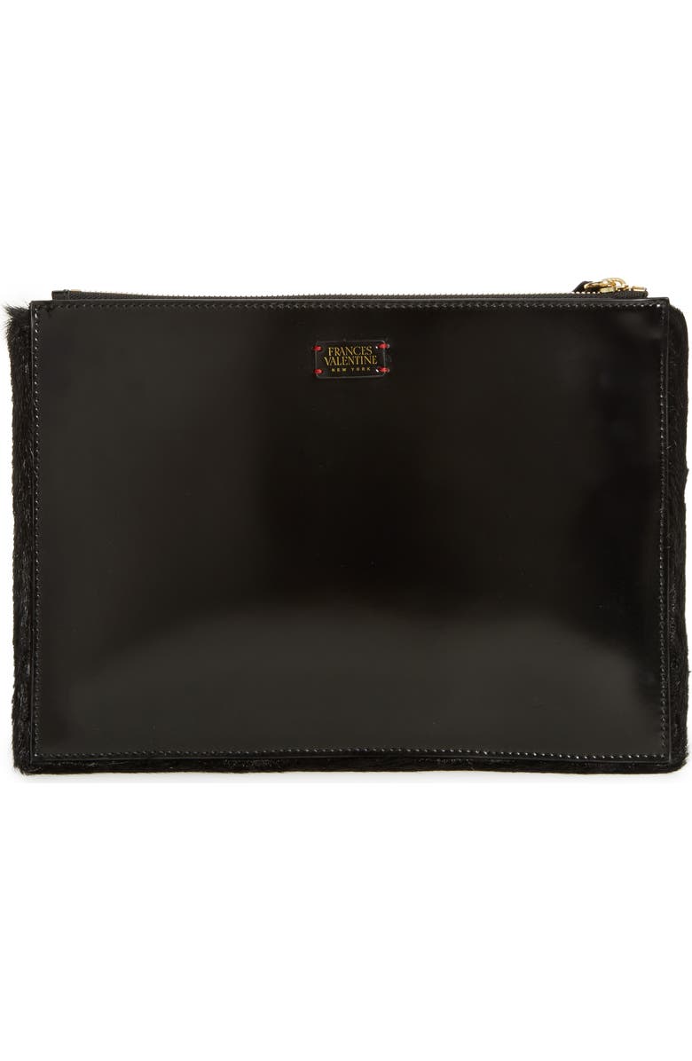 Frances Valentine Large Bee Leather Clutch, Alternate, color,