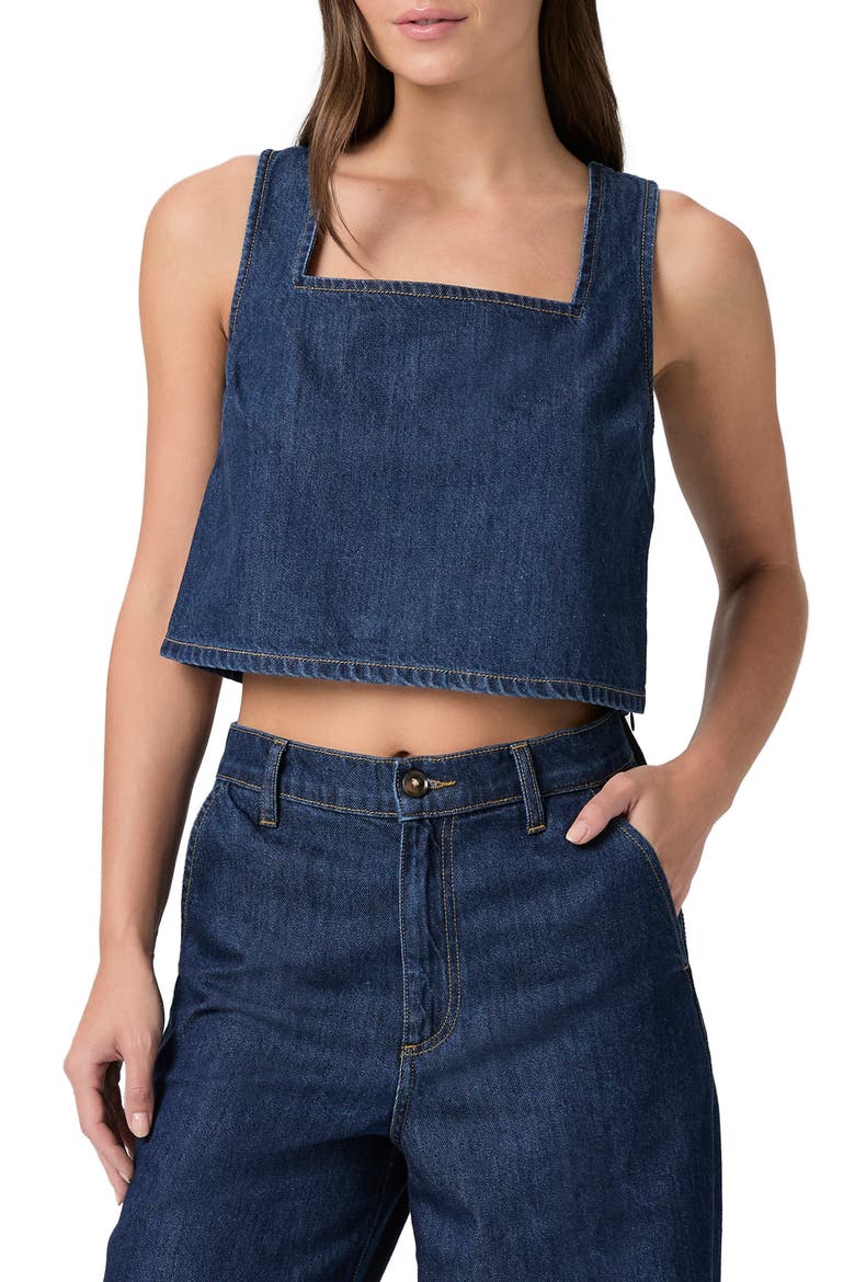 Aelita Crop Denim Jacket, Main, color, SPLENDOR