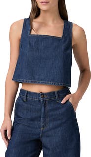 PAIGE Aelita Crop Denim Jacket