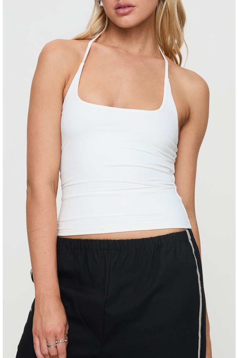 Ezekiel U-Neck Halter Top, Main, color, WHITE