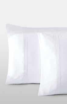 Pure Parima Egyptian Cotton Sateen Bratta Embroidery Triple Luxe Sateen Pillowcase Set