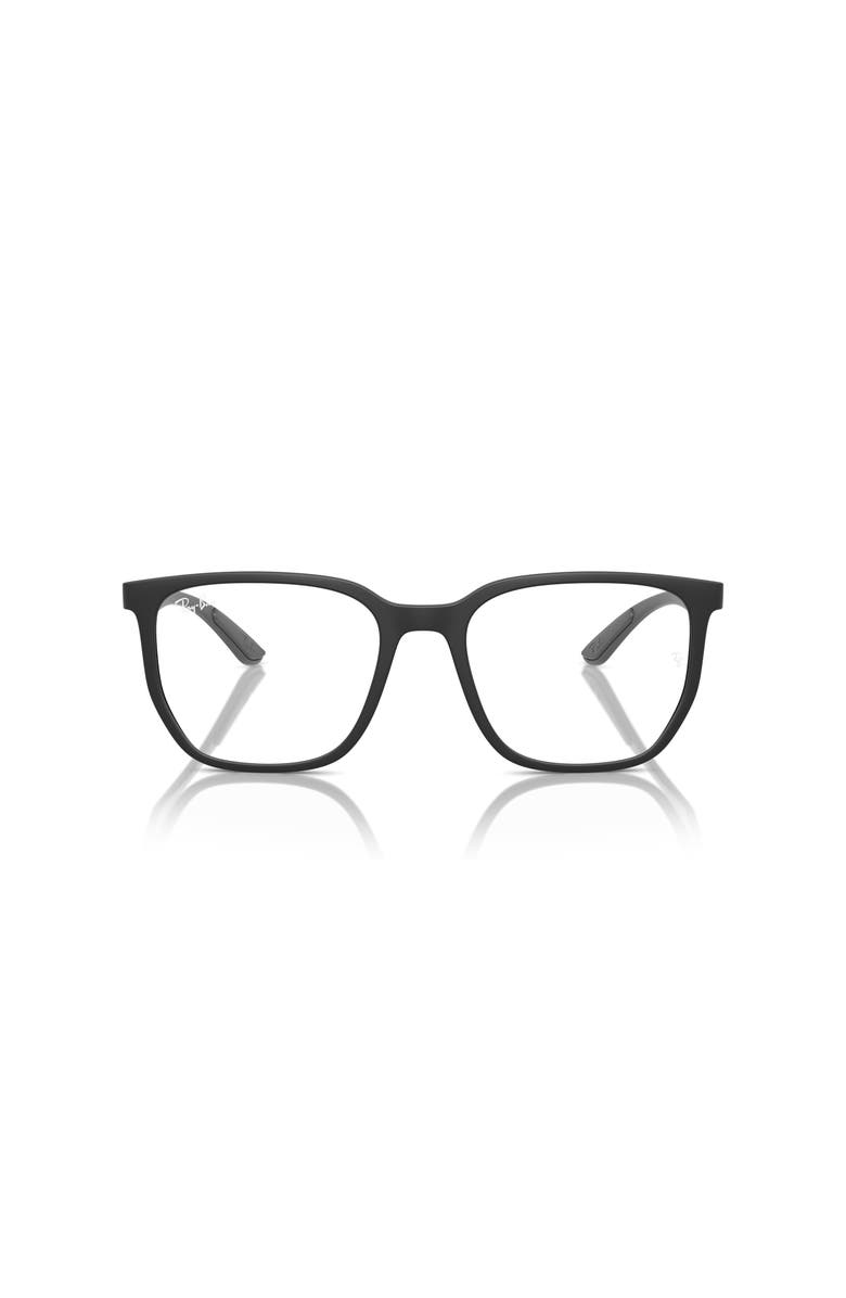 Ray-Ban 53mm Irregular optical glasses, Alternate, color, Black