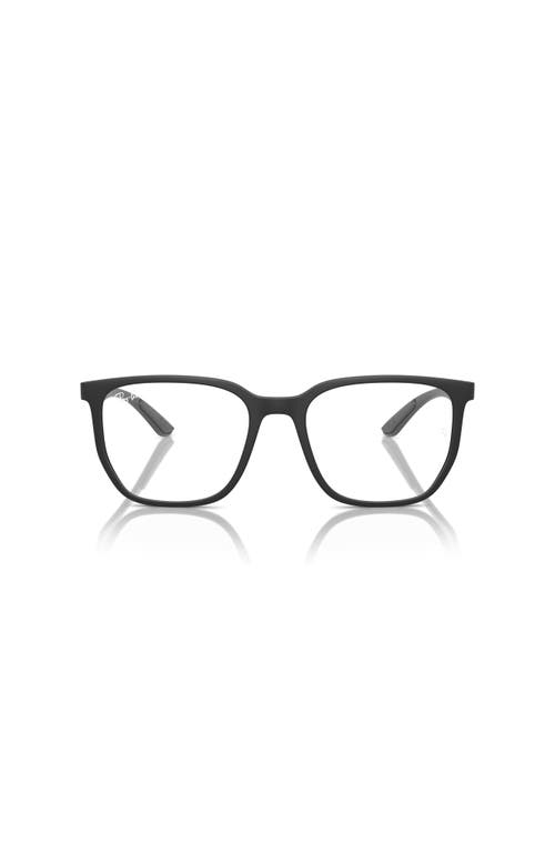 Ray Ban Ray-ban 55mm Irregular Optical Glasses In Black