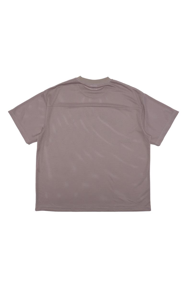 STUDENTS Bases Covered Oversize Logo Graphic Mesh T-Shirt, Alternate, color, Cement