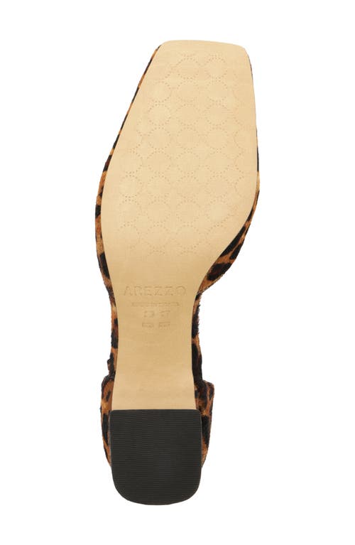 Arezzo Tori Ankle Strap Pump In Animal Print