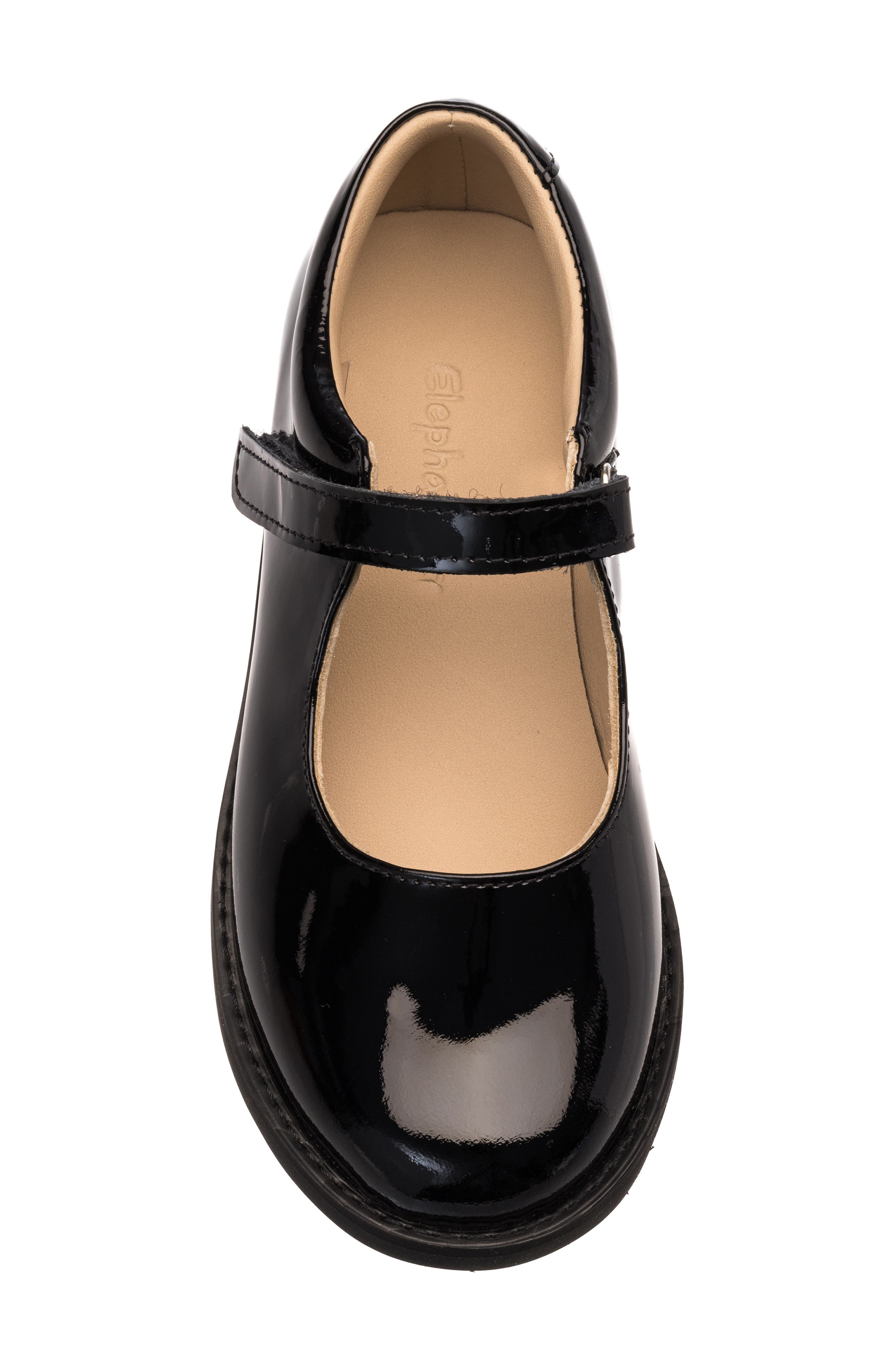 Elephantito Zoe Mary Jane, Alternate, color, Patent Black