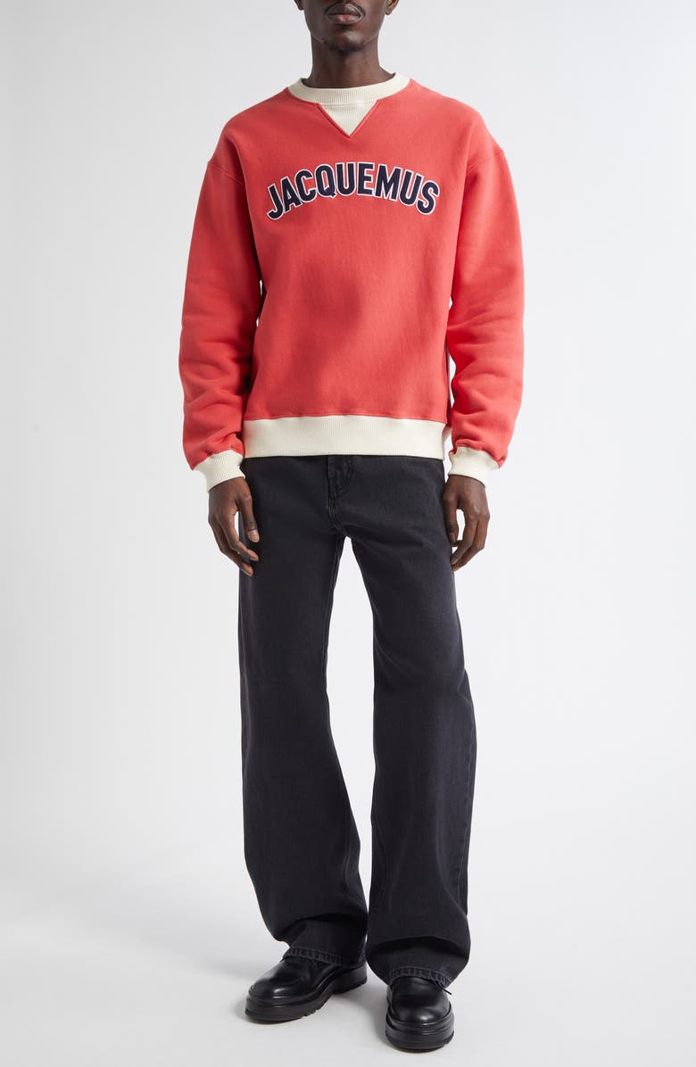 Jacquemus Le Sweatshirt Baseball Logo Sweatshirt, Alternate, color,