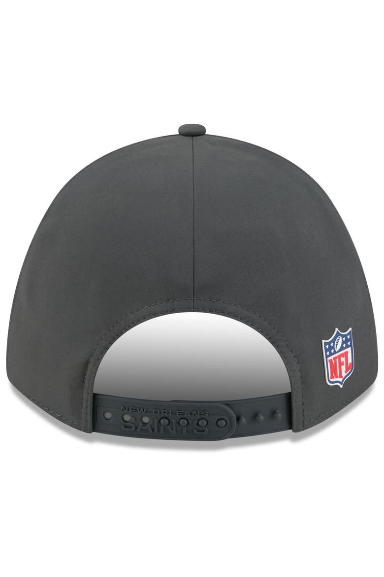 Men's New Era Charcoal New Orleans Saints 2025 Sideline Cold Weather 9FORTY M-Crown Adjustable Hat, Alternate, color, Charcoal