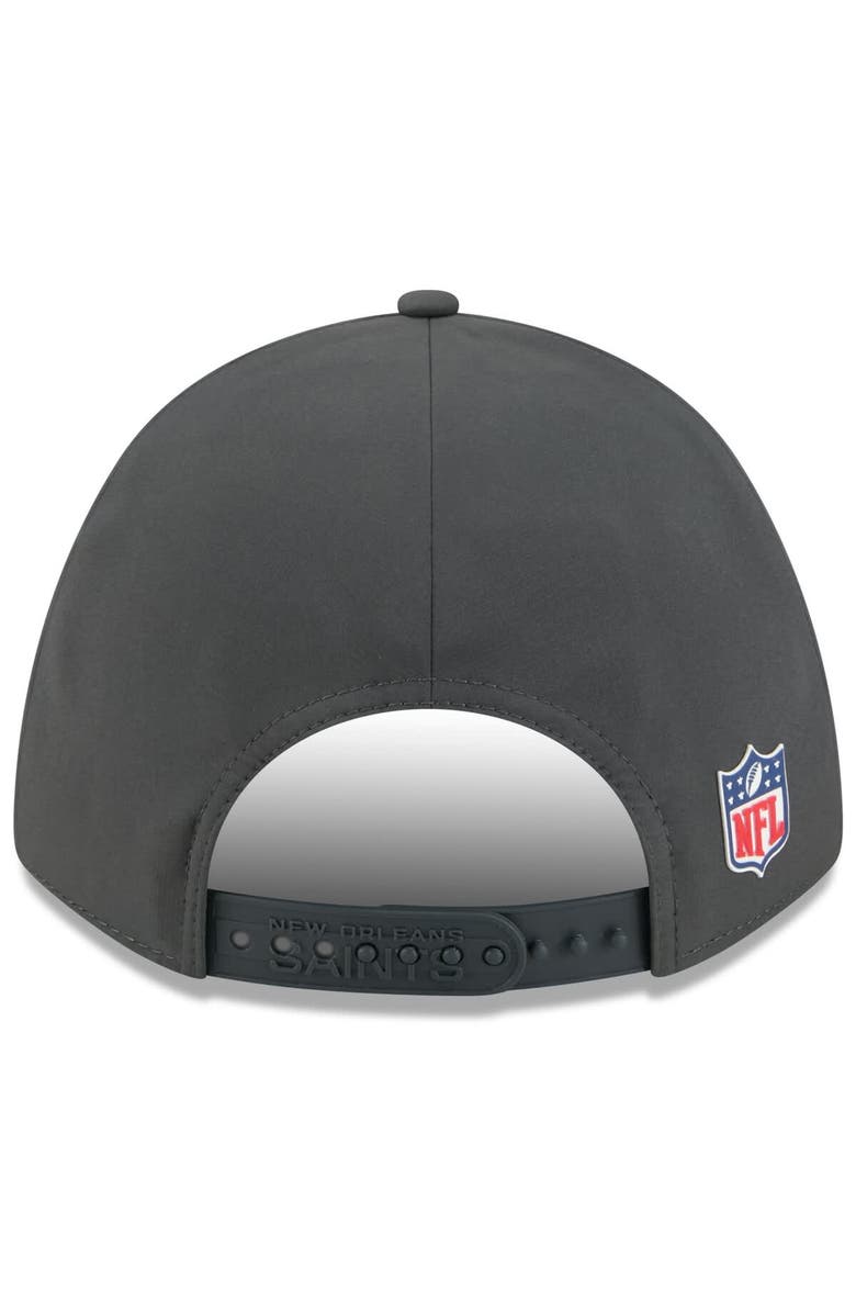 New Era Men's New Era Charcoal New Orleans Saints 2025 Sideline Cold Weather 9FORTY M-Crown Adjustable Hat, Alternate, color, Charcoal
