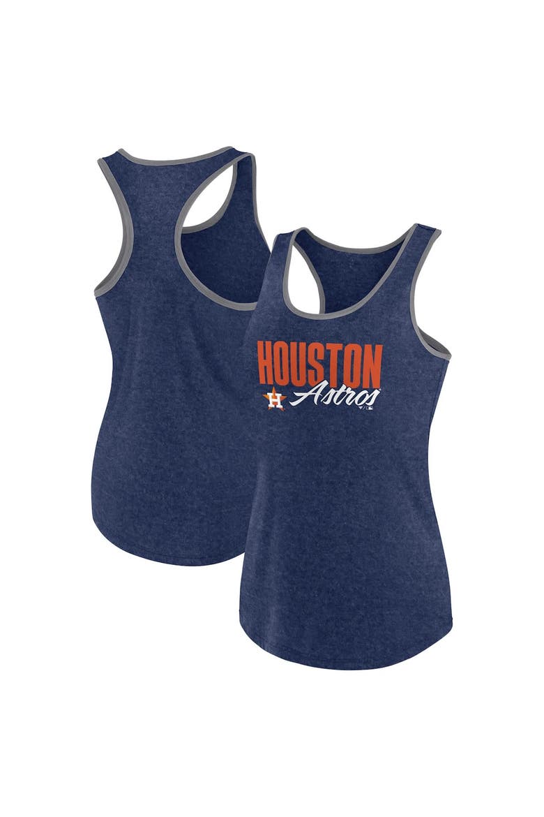Women's Profile Navy Houston Astros Plus Size Racerback Tank Top, Alternate, color, Navy