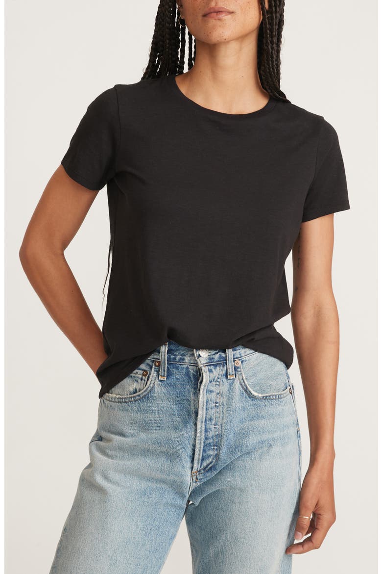 Easy Cotton T-Shirt, Main, color, FADED BLACK