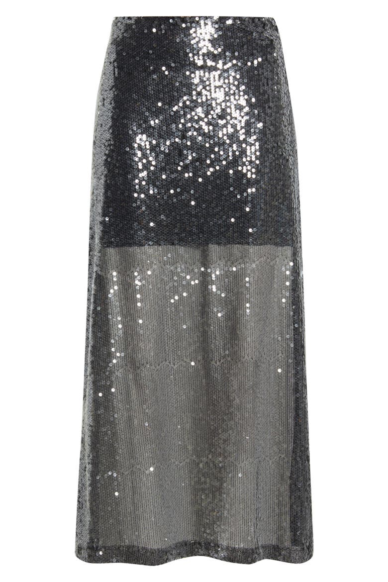 Ihprinca Sequin Skirt, Alternate, color, SILVER