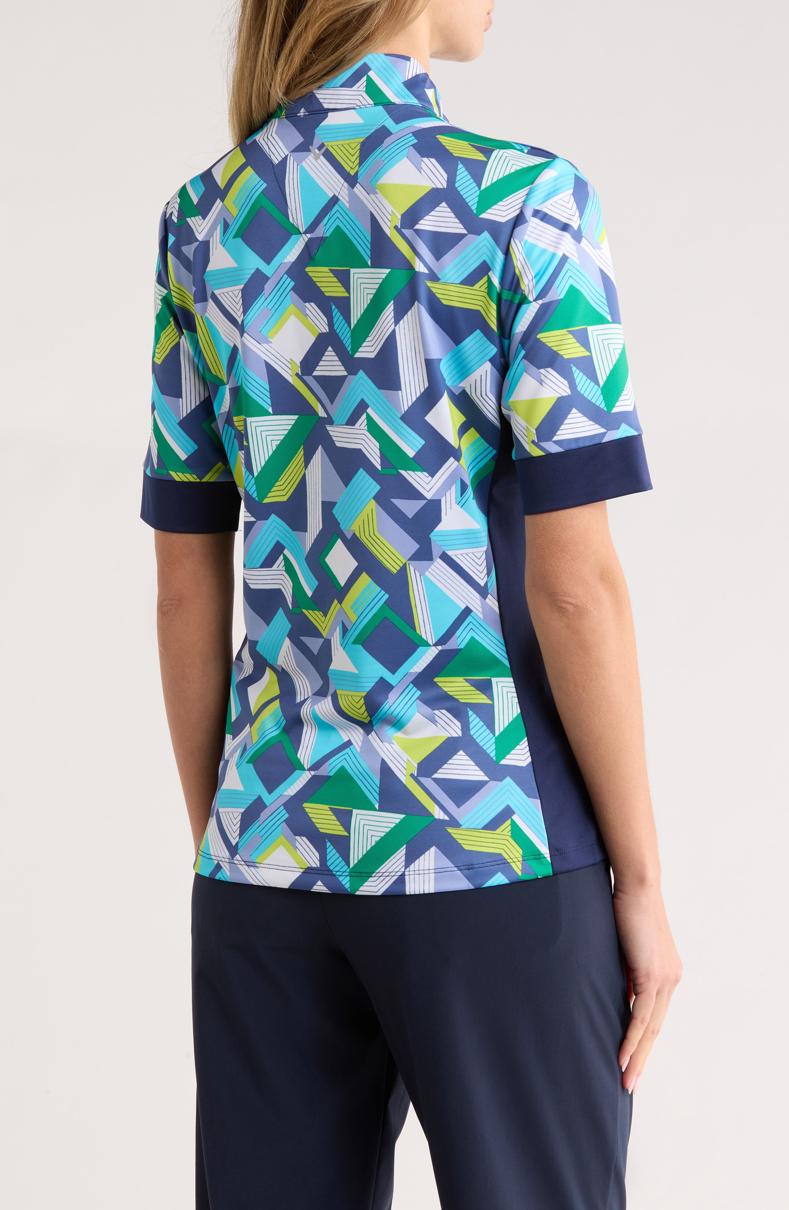 Colliding Chevron Geo Polo - image 2