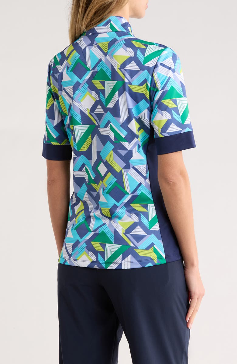 Callaway Colliding Chevron Geo Polo, Alternate, color, Peacoat