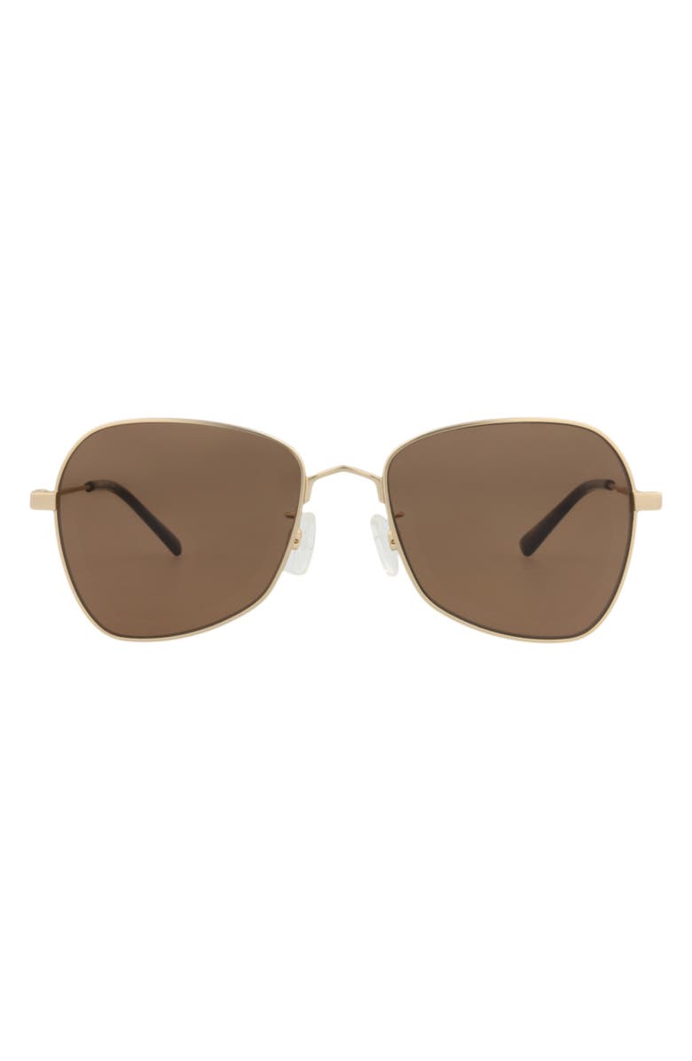 MCQ 55mm Aviator Sunglasses, Main, color, Gold Gold Brown