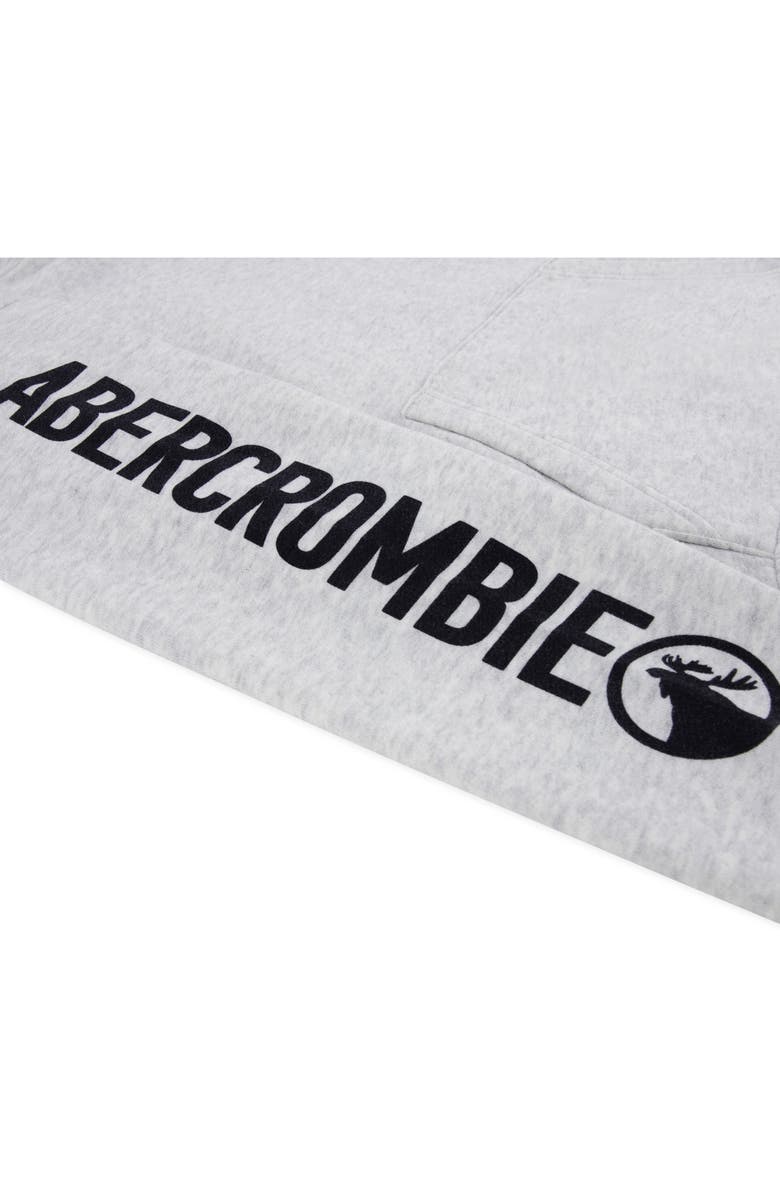 abercrombie kids Kids' Scenic Fashion Cotton Blend Hoodie, Alternate, color, Light Grey Heather