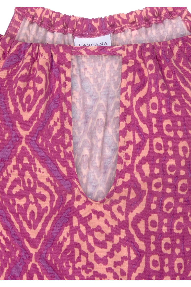 Strap Detail Keyhole Dress, Alternate, color, Pink Multi
