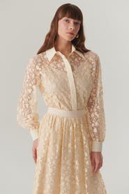 Exquise Noelle Cotton Lace Shirt