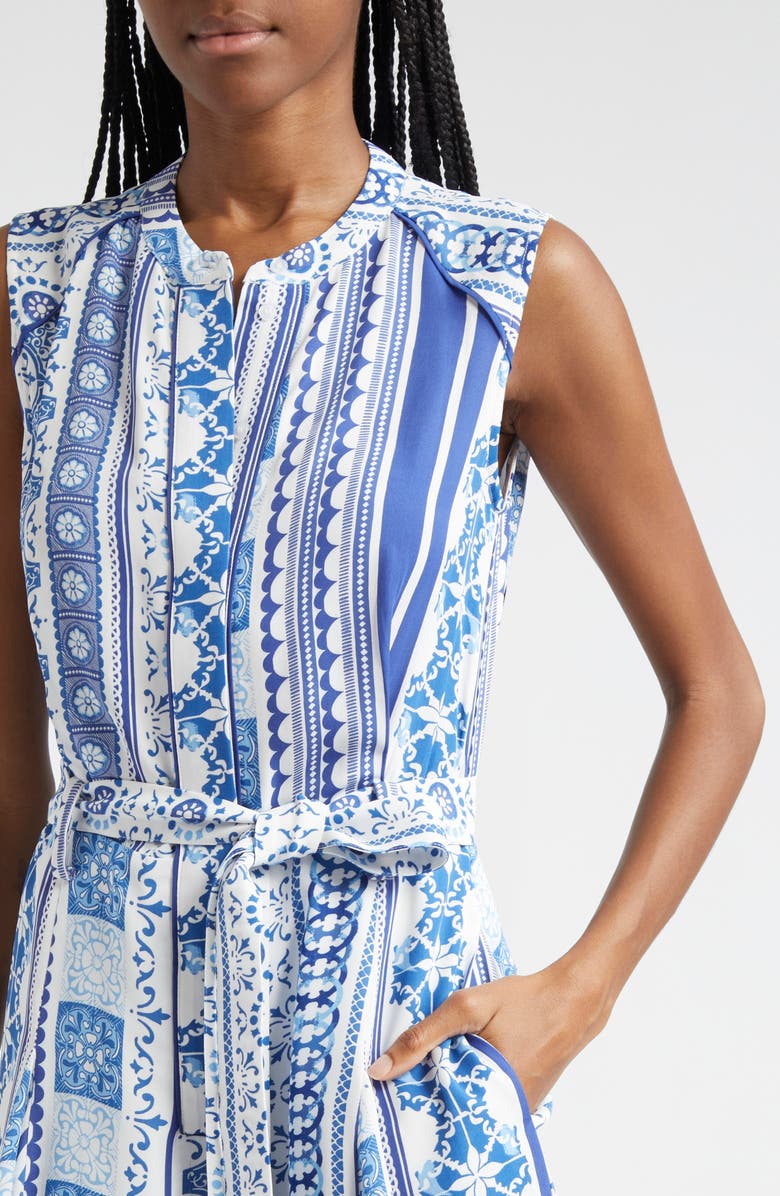Reiss Florence Mixed Print Sleeveless Dress, Alternate, color,