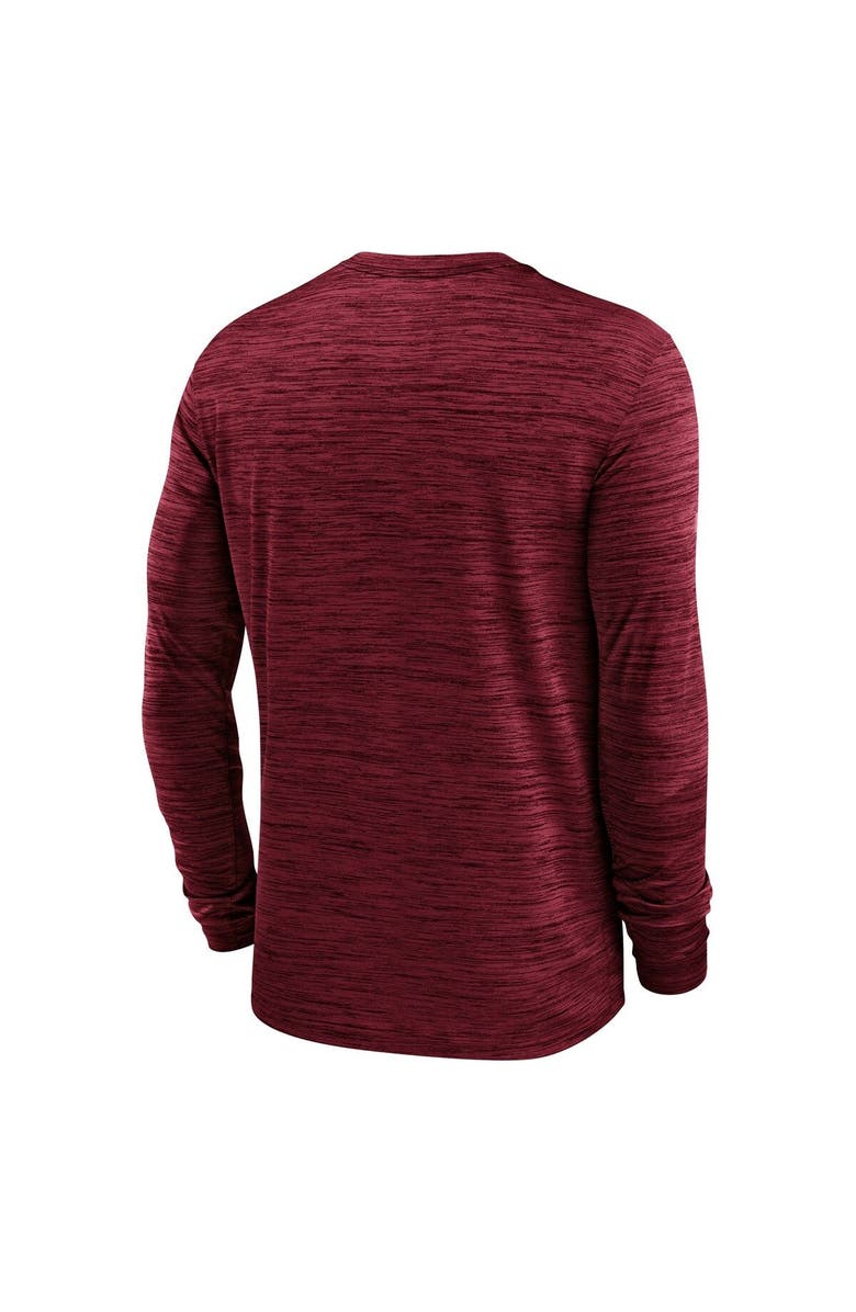 Nike Men's Nike Red Tampa Bay Buccaneers Sideline Velocity Athletic Stack Performance Long Sleeve T-Shirt, Alternate, color, Red