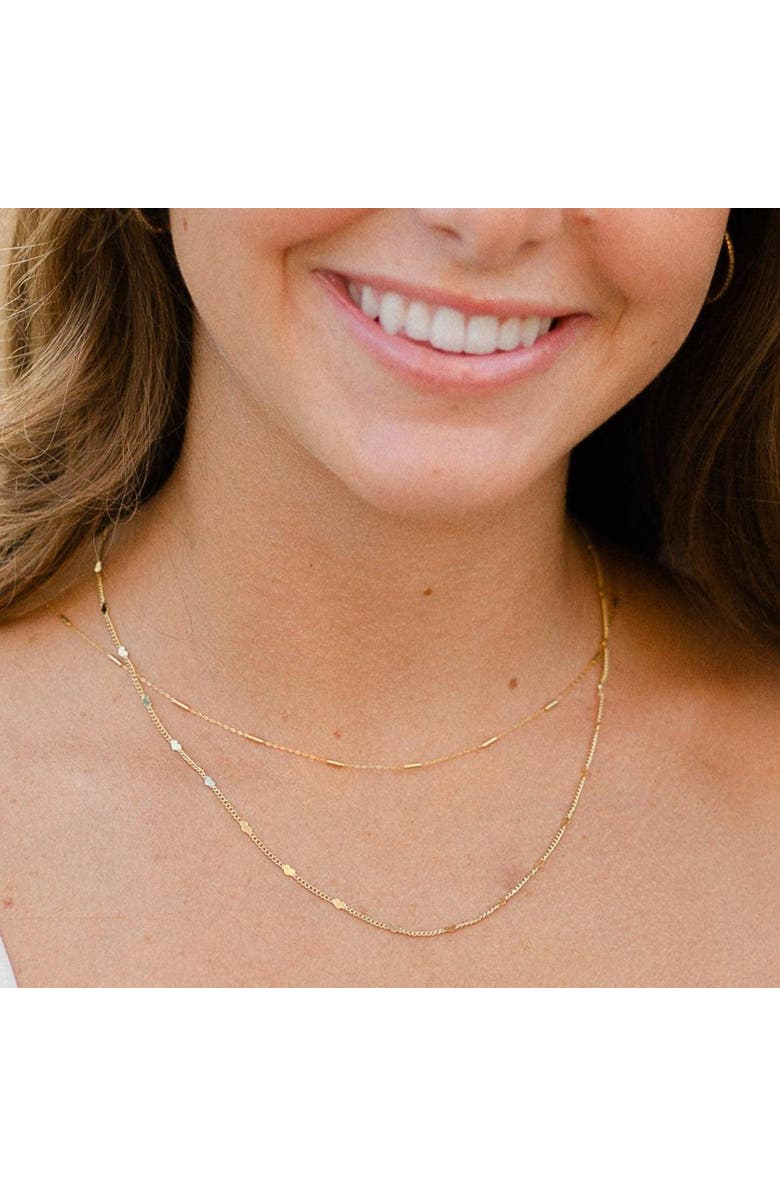 Ivy & Pearl Co. The Mini Bar Layering Chain, Alternate, color, Gold