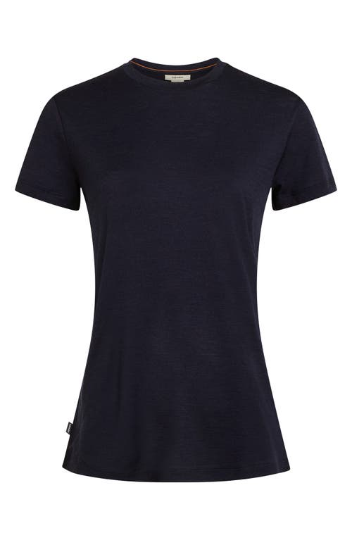 Icebreaker Tech Lite Iii Merino Wool Crewneck Shirt In Blue