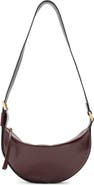 AllSaints Half Moon Leather Crossbody Bag