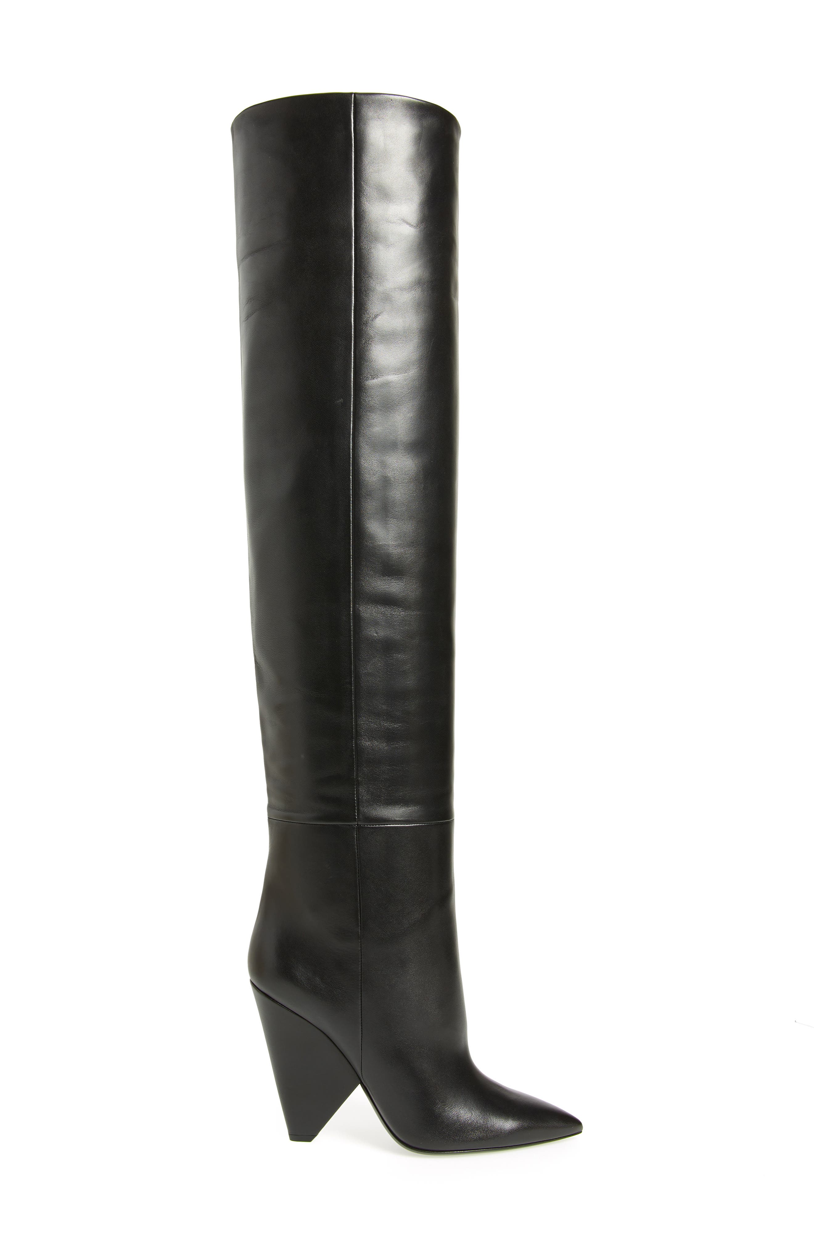 Over the Knee Boot, Alternate, color, NOIR