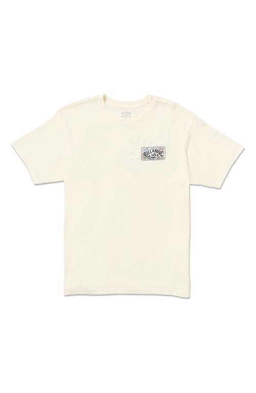 Billabong Scenic Arch Adventure Division Organic Cotton Graphic T-shirt In Off White