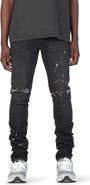 PURPLE BRAND PURPLE Ripped White Paint Skinny Jeans