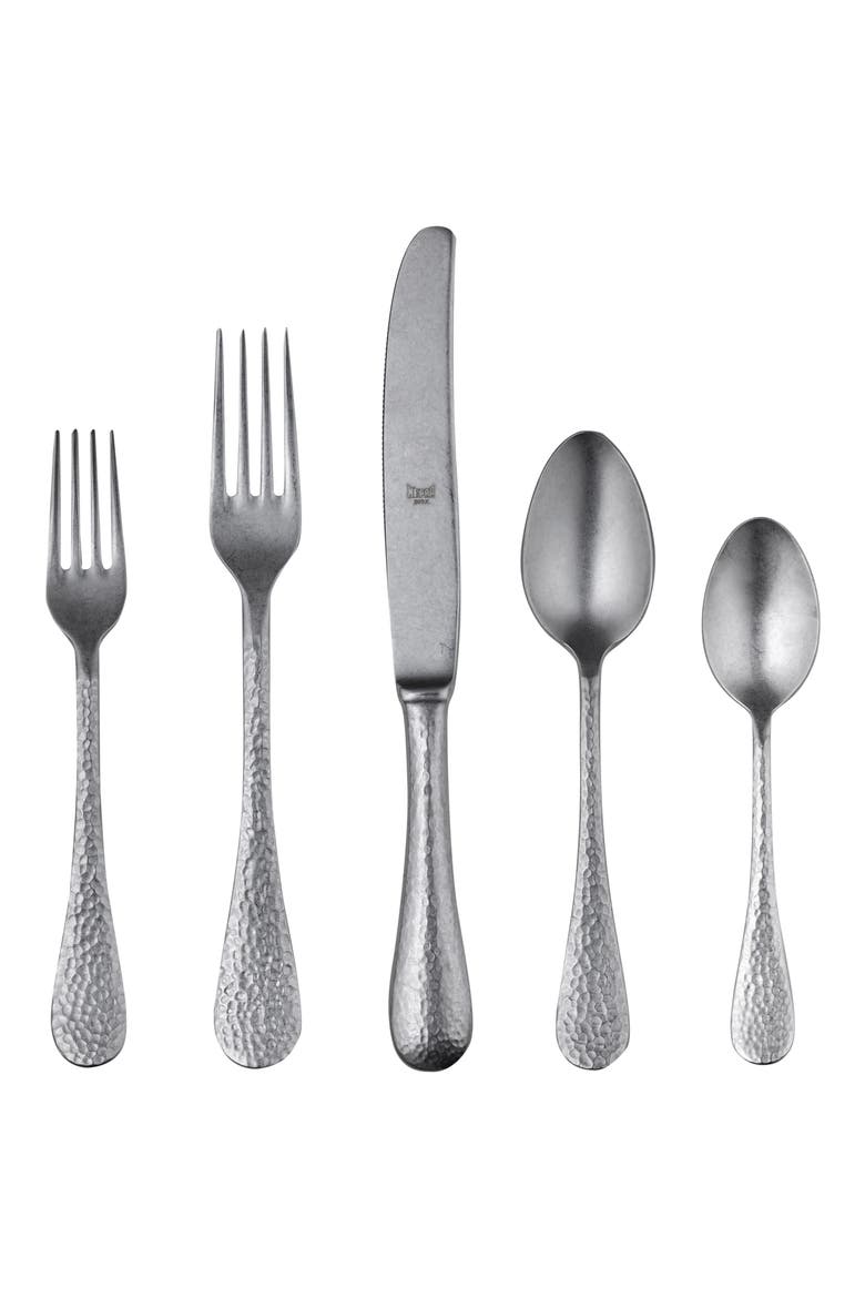 Epoque Distressed 5-Piece Place Setting, Main, color, DISTRESSED STAINLESS