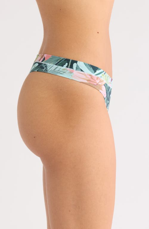 MeUndies FeelFree Thong in Hibiscus 