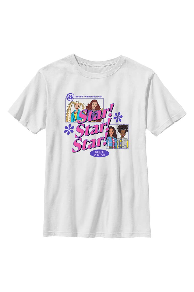Boys' She Is a Star T-Shirt, Main, color, White