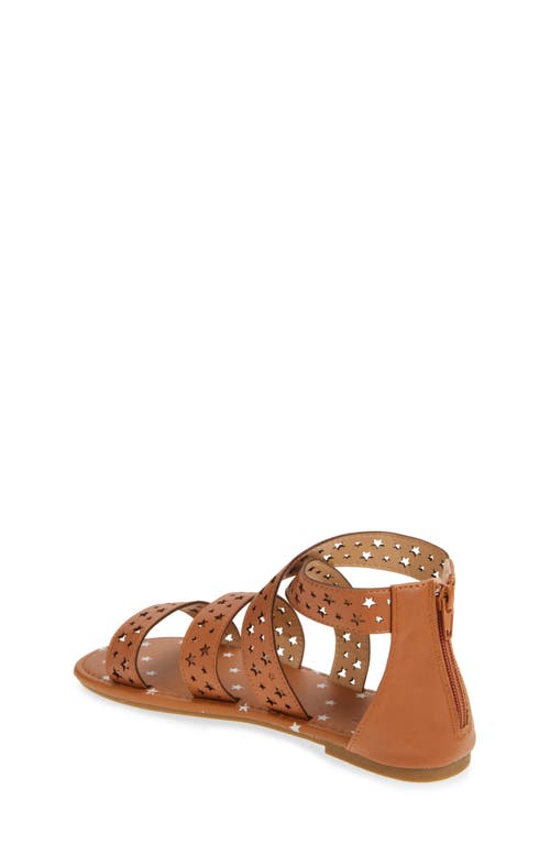 Olivia Miller Kids' Star Cutout Sandal In Brown