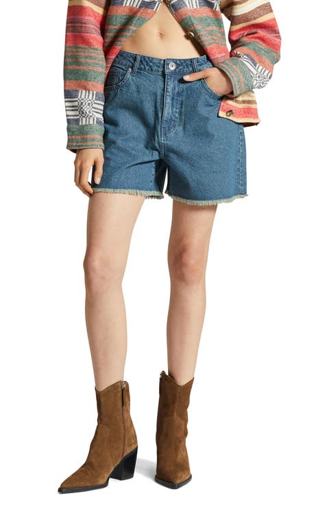 Lomas Frayed Denim Shorts