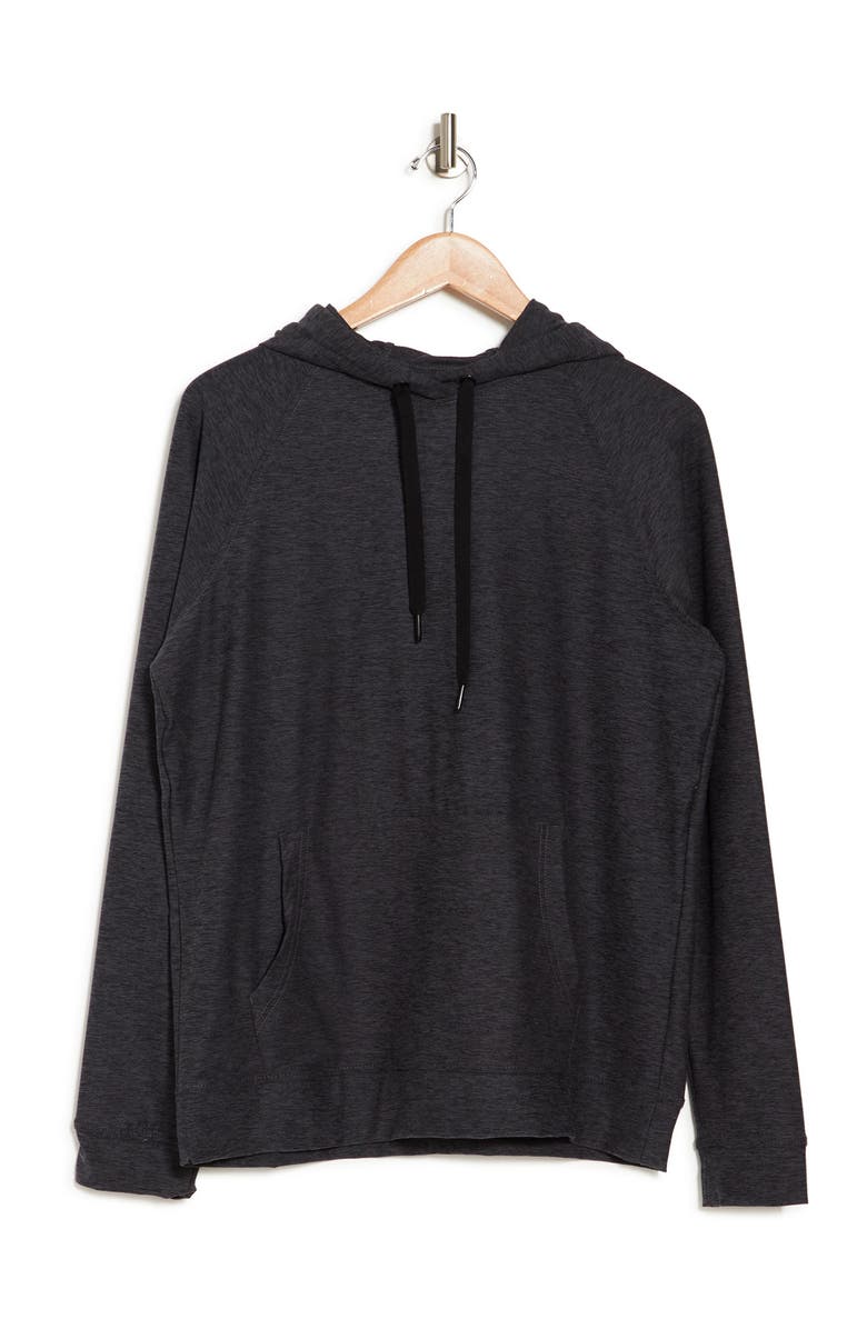 90 DEGREE BY REFLEX Heathered Pullover Hoodie, Alternate, color, 