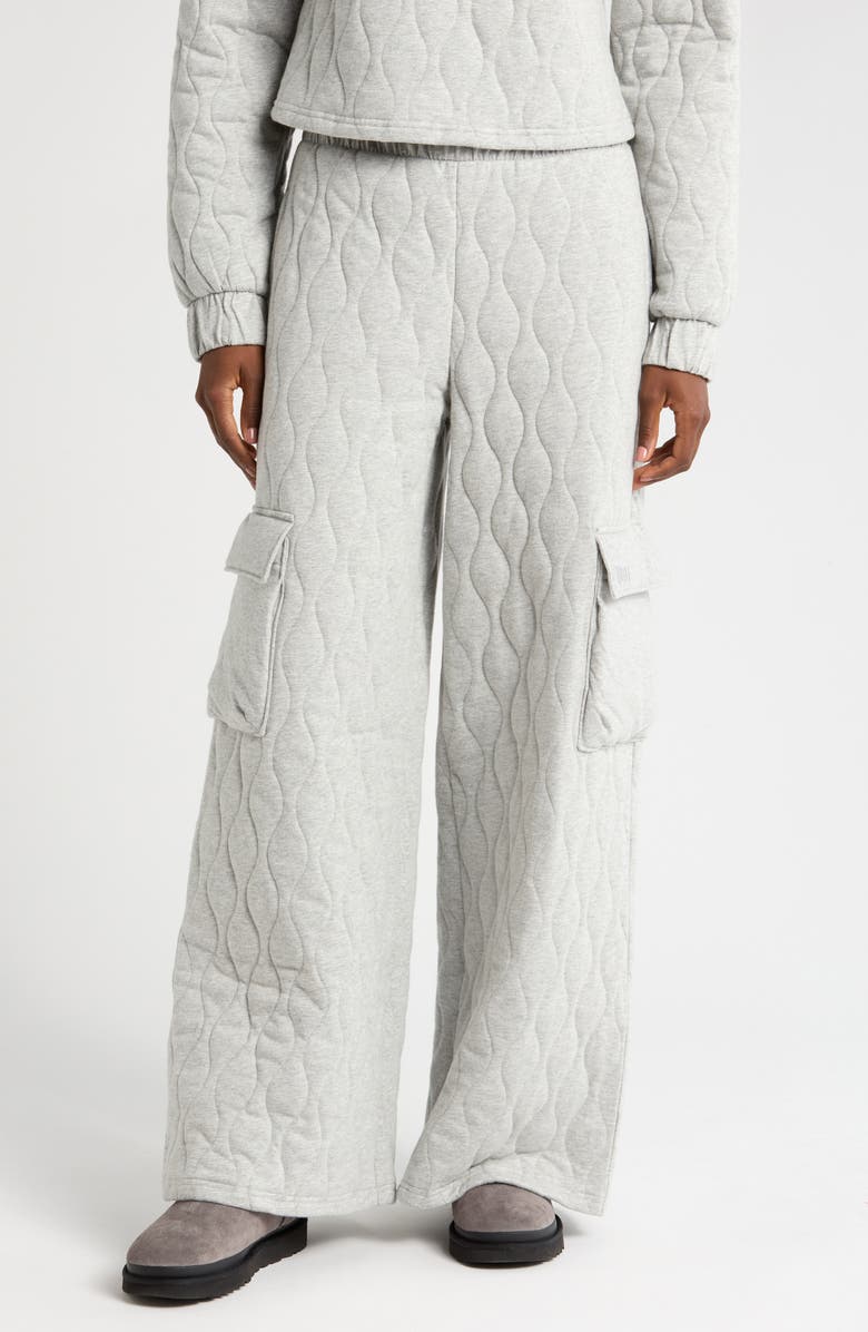 UGG<sup>®</sup> Dejah Quilted Cargo Lounge Pants, Main, color,