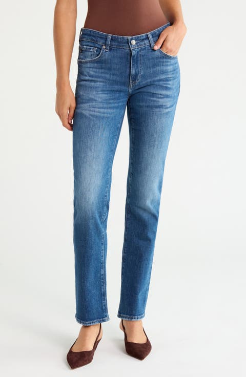 Sandra Low Rise Straight Leg Jeans
