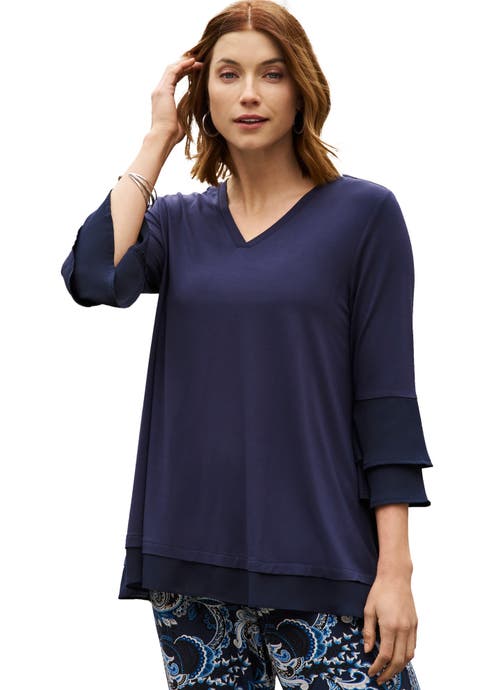 Ruffle Layered Sleeve Top (Plus Available)
