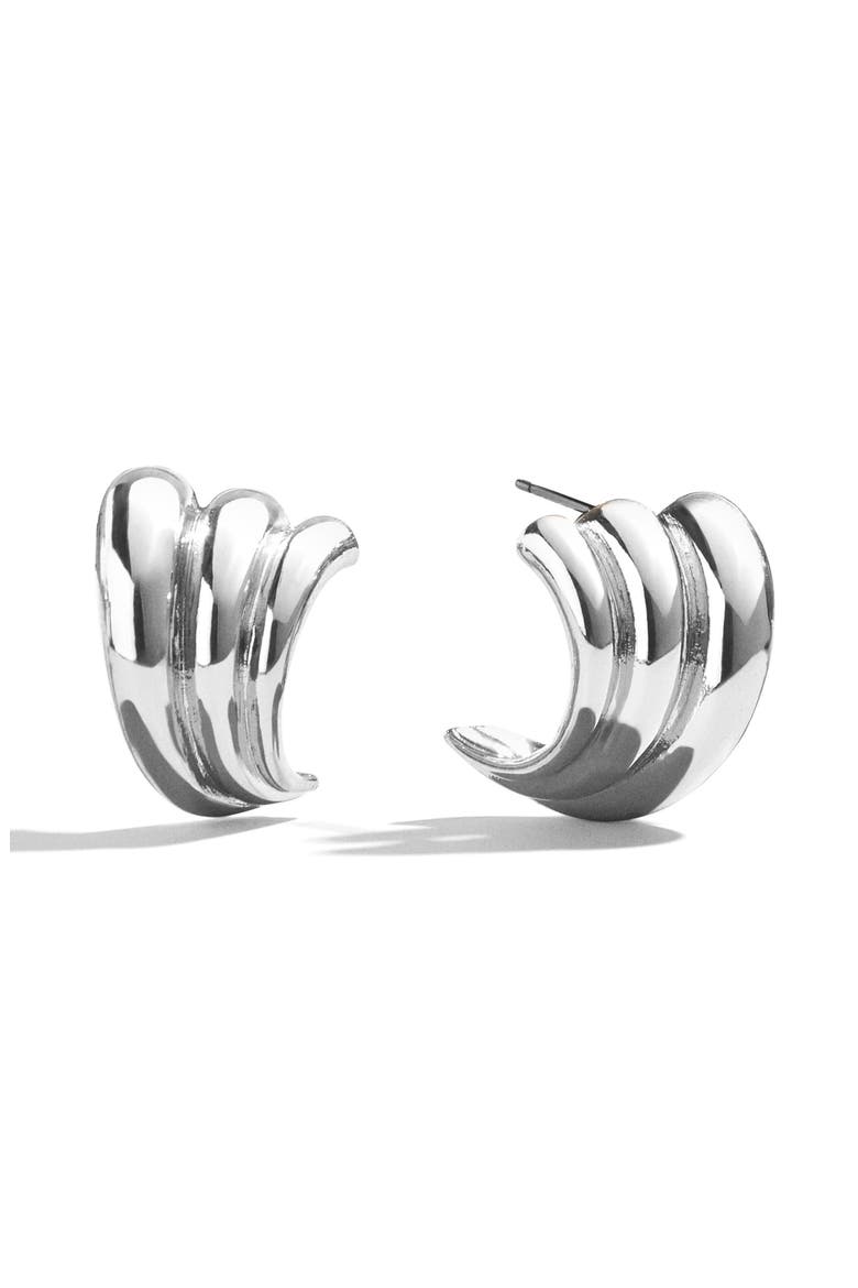 Mona Earrings, Main, color, SILVER