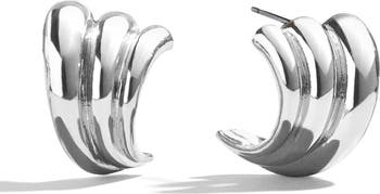 Rib Sculpture Drop Earrings